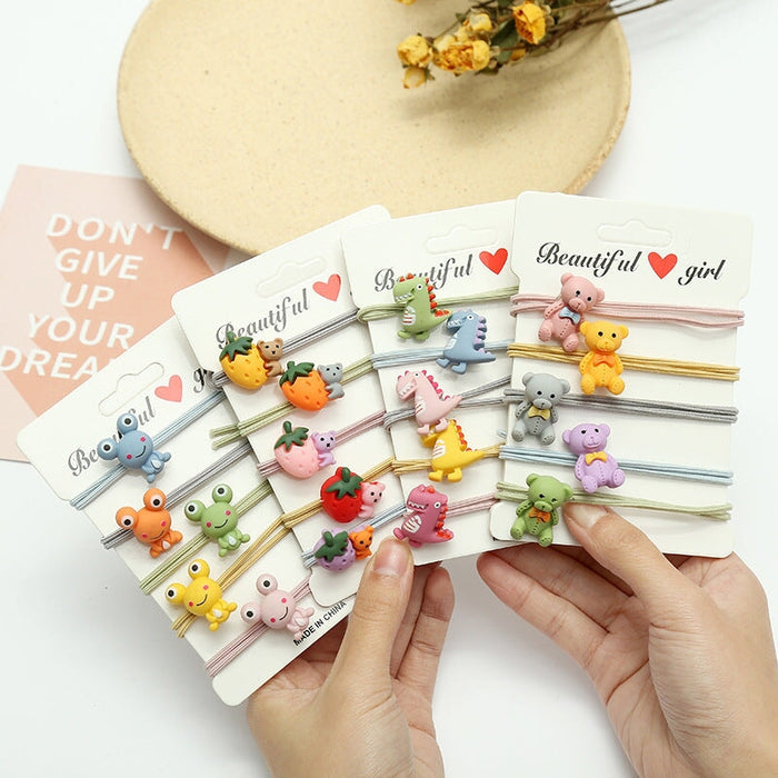 Wholesale 5PCS/PACK Poached Egg Cartoon Hair Rope JDC-HS-ZY002 Hair Scrunchies 紫芸 Wholesale Jewelry JoyasDeChina Joyas De China
