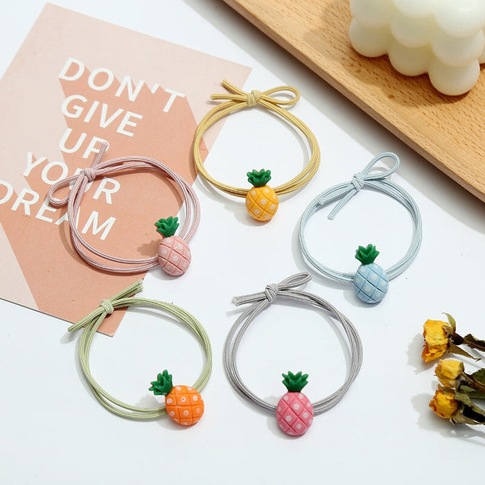 Wholesale 5PCS/PACK Poached Egg Cartoon Hair Rope JDC-HS-ZY002 Hair Scrunchies 紫芸 color/4 5PCS/PACK Wholesale Jewelry JoyasDeChina Joyas De China