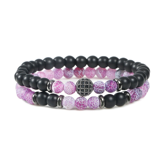 Wholesale 6mm Oiled Stone Beaded Bracelet JDC-BT-JiuJ017 Bracelet 九江 Wholesale Jewelry JoyasDeChina Joyas De China