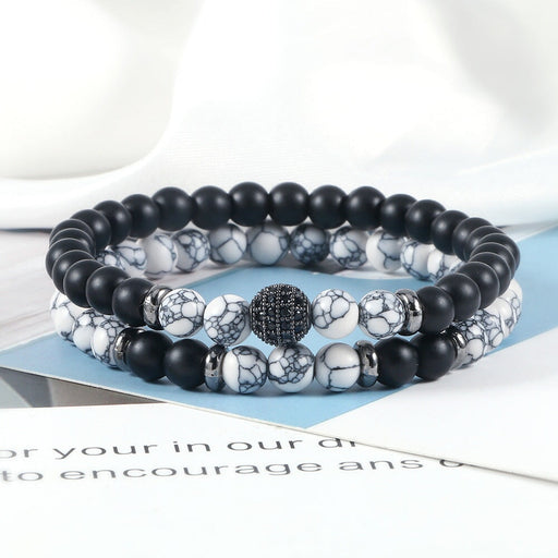 Wholesale 6mm Oiled Stone Beaded Bracelet JDC-BT-JiuJ017 Bracelet 九江 Wholesale Jewelry JoyasDeChina Joyas De China