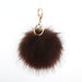 Wholesale 8cm hair ball pendant plush cloth Pom Pom Keychain JDC-KC-PRY005 Keychains 彭日耀 brown 10cm Wholesale Jewelry JoyasDeChina Joyas De China