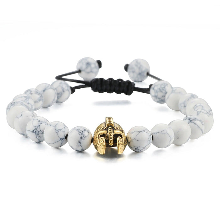 Wholesale 8mm Volcanic Stone Turquoise Beaded Bracelet JDC-BT-JiuJ020 Bracelet 九江 Wholesale Jewelry JoyasDeChina Joyas De China