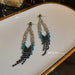 Wholesale 925 Silver Needle Alloy Bead Tassel Earrings JDC-ES-BY108 Earrings 宝钰 Wholesale Jewelry JoyasDeChina Joyas De China