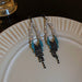 Wholesale 925 Silver Needle Alloy Bead Tassel Earrings JDC-ES-BY108 Earrings 宝钰 Tassel earrings Wholesale Jewelry JoyasDeChina Joyas De China