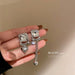 Wholesale 925 Silver Needle Alloy Rhinestone Earrings JDC-ES-BY110 Earrings 宝钰 Wholesale Jewelry JoyasDeChina Joyas De China