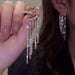 Wholesale 925 Silver Needle Alloy Rhinestones Zircon Tassel Earrings JDC-ES-BY128 Earrings 宝钰 Wholesale Jewelry JoyasDeChina Joyas De China