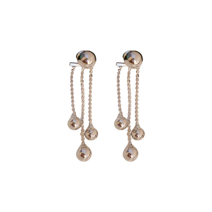 Wholesale 925 silver needle alloy tassel earrings JDC-ES-BY149 Earrings 宝钰 Wholesale Jewelry JoyasDeChina Joyas De China