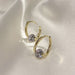 Wholesale 925 Silver Needle Copper Zircon Earrings JDC-ES-XuF061 Earrings 旭帆 gold Wholesale Jewelry JoyasDeChina Joyas De China