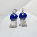 Wholesale 925 Silver Needle Flocking Zircon Earrings JDC-ES-JX025 Earrings 锦希 blue Wholesale Jewelry JoyasDeChina Joyas De China