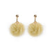 Wholesale 925 Silver Needle Hair Ball Earrings JDC-ES-GSMDD020 Earrings 萌豆豆 E2430-3 yellow Wholesale Jewelry JoyasDeChina Joyas De China