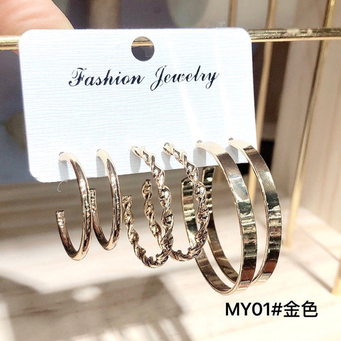 Wholesale 925 Silver Needle Iron Earrings Set JDC-ES-JX009 Earrings 锦希 gold Wholesale Jewelry JoyasDeChina Joyas De China