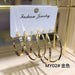 Wholesale 925 Silver Needle Iron Earrings Set JDC-ES-JX009 Earrings 锦希 MY02 gold Wholesale Jewelry JoyasDeChina Joyas De China