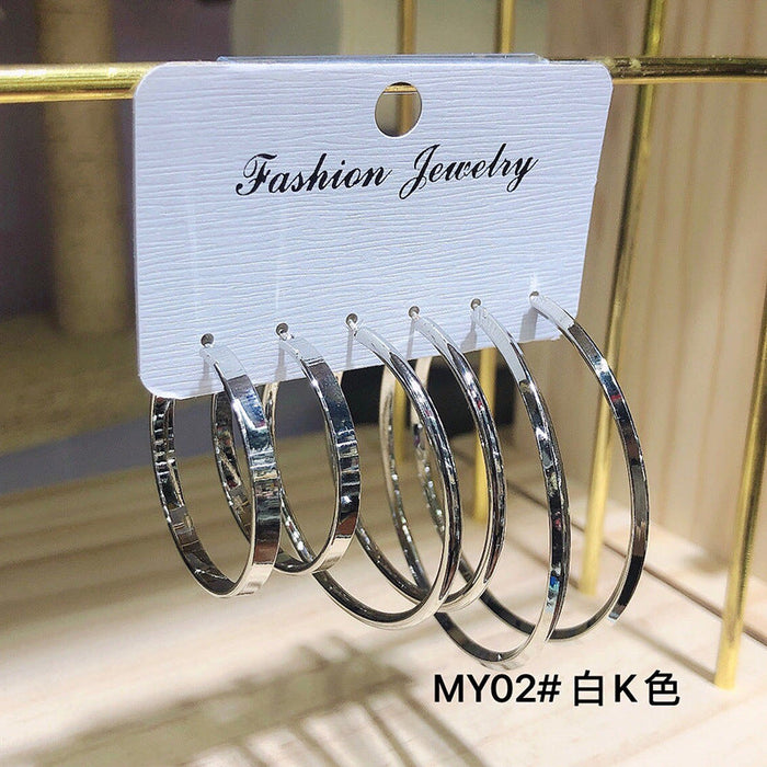 Wholesale 925 Silver Needle Iron Earrings Set JDC-ES-JX009 Earrings 锦希 MY02 white k Wholesale Jewelry JoyasDeChina Joyas De China