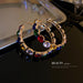 Wholesale 925 Silver Needle Rhinestone Alloy Copper Earrings JDC-ES-BY114 Earrings 宝钰 color Wholesale Jewelry JoyasDeChina Joyas De China