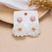 Wholesale 925 Silver Needle Wool Flower Daisy Earrings JDC-ES-GSMDD019 Earrings 萌豆豆 Wholesale Jewelry JoyasDeChina Joyas De China