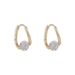 Bulk Jewelry Wholesale 925 silver needle zircon cross earrings JDC-ES-W315 Wholesale factory from China YIWU China