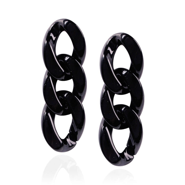 Wholesale 925 Silver Post Chain Acrylic Earrings JDC-ES-XC342 Earrings 夏晨 Wholesale Jewelry JoyasDeChina Joyas De China