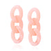 Wholesale 925 Silver Post Chain Acrylic Earrings JDC-ES-XC342 Earrings 夏晨 pink Wholesale Jewelry JoyasDeChina Joyas De China