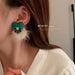 Wholesale 926 Card Cloth Hair Ball Alloy Earrings JDC-ES-BY083 Earrings 宝钰 Wholesale Jewelry JoyasDeChina Joyas De China