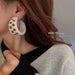 Wholesale 926 needle alloy cloth earrings JDC-ES-BY098 Earrings 宝钰 Wholesale Jewelry JoyasDeChina Joyas De China