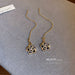 Wholesale 926 Needle Alloy Rhinestone Camellia Earrings JDC-ES-BY119 Earrings 宝钰 Wholesale Jewelry JoyasDeChina Joyas De China