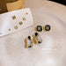 Wholesale 926 needle alloy rhinestone zircon earrings JDC-ES-BY134 Earrings 宝钰 Wholesale Jewelry JoyasDeChina Joyas De China