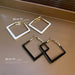 Wholesale 926 Needle Alloy Square Earrings JDC-ES-BY104 Earrings 宝钰 Wholesale Jewelry JoyasDeChina Joyas De China