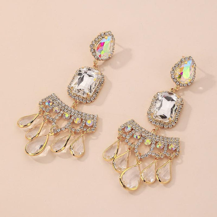 Wholesale 926 needle baroque rhinestone earrings JDC-ES-JQ003 Earrings JoyasDeChina Silver Wholesale Jewelry JoyasDeChina Joyas De China