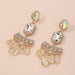 Wholesale 926 needle baroque rhinestone earrings JDC-ES-JQ003 Earrings JoyasDeChina Silver Wholesale Jewelry JoyasDeChina Joyas De China