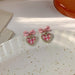 Wholesale 926 needle Earrings JDC-ES-MS042 JDC-ES-MS043 Earrings JoyasDeChina A pink Wholesale Jewelry JoyasDeChina Joyas De China