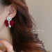Wholesale 926 Needle Flocking Bow Pearl Earrings JDC-ES-BY152 Earrings 宝钰 Wholesale Jewelry JoyasDeChina Joyas De China