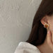 Wholesale 926 Needle Resin Square Earrings JDC-ES-BY123 Earrings 宝钰 Wholesale Jewelry JoyasDeChina Joyas De China