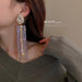 Wholesale 926 Needle Rhinestone Copper Earrings JDC-ES-BY086 Earrings 宝钰 Wholesale Jewelry JoyasDeChina Joyas De China