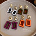 Wholesale 926 Needle Square Acrylic Alloy Earrings JDC-ES-BY113 Earrings 宝钰 Wholesale Jewelry JoyasDeChina Joyas De China