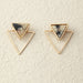Wholesale Abalone Shell Triangle Earrings JDC-ES-NZ046 Earrings 奈珠 EZ1499-2 Wholesale Jewelry JoyasDeChina Joyas De China