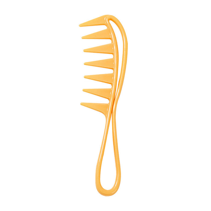 Wholesale ABS curly hair comb large tooth comb JDC-CM-Shangs0023 Comb 上世 orange Wholesale Jewelry JoyasDeChina Joyas De China