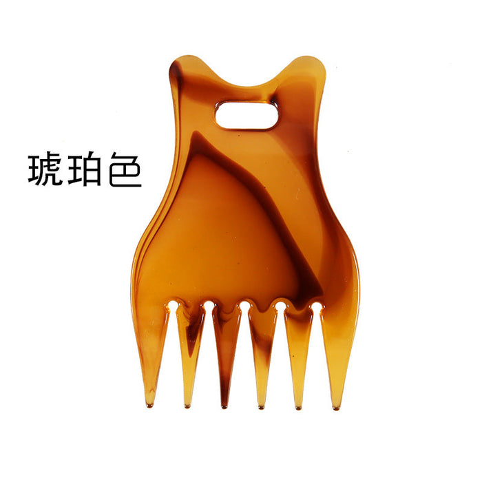 Wholesale ABS oil hair comb men's styling comb JDC-CM-Shangs0050 Comb 上世 amber Wholesale Jewelry JoyasDeChina Joyas De China