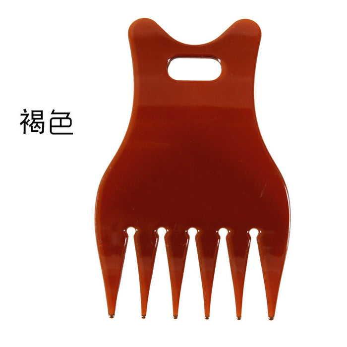Wholesale ABS oil hair comb men's styling comb JDC-CM-Shangs0050 Comb 上世 brown Wholesale Jewelry JoyasDeChina Joyas De China