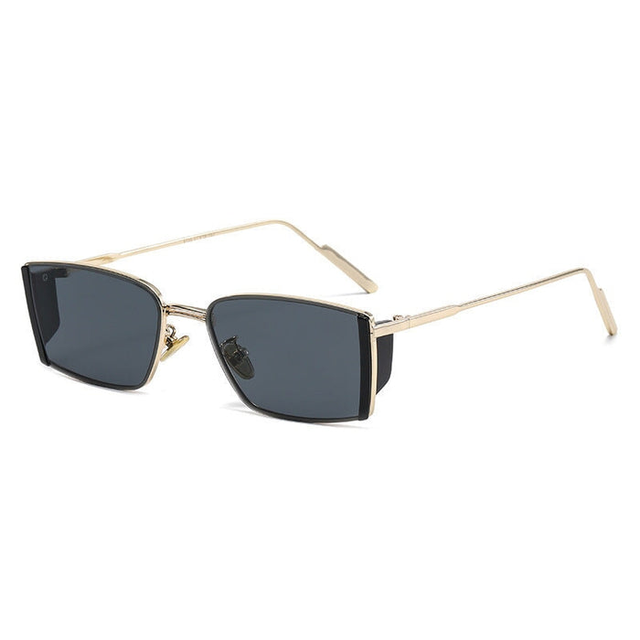 Wholesale AC Lens Metal Frameless Sunglasses JDC-SG-JinF030 Sunglasses 季丰 gold black Wholesale Jewelry JoyasDeChina Joyas De China