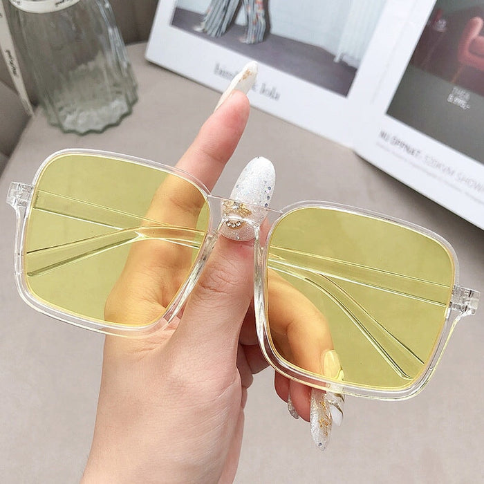 Wholesale AC Lens PC Frame Large Frame Sunglasses JDC-SG-XinS007 Sunglasses 星尚 yellow Wholesale Jewelry JoyasDeChina Joyas De China