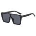 Wholesale AC Lens Plastic Large Square Sunglasses JDC-SG-XinS009 Sunglasses 星尚 black Wholesale Jewelry JoyasDeChina Joyas De China