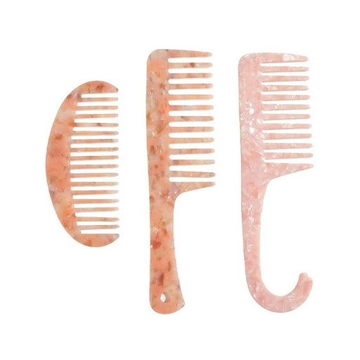 Wholesale Acetate Hair Comb Marbled Texture Comb JDC-CM-Shangs0033 Comb 上世 Wholesale Jewelry JoyasDeChina Joyas De China