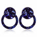 Wholesale Acrylic acetate geometric earrings JDC-ES-ZhanY012 Earrings 展言 Blue Wholesale Jewelry JoyasDeChina Joyas De China