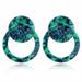 Wholesale Acrylic acetate geometric earrings JDC-ES-ZhanY012 Earrings 展言 Green Wholesale Jewelry JoyasDeChina Joyas De China
