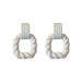 Wholesale Acrylic acrylic twist Earrings ?JDC-ES-YWJQ034 Earrings 精巧 Wholesale Jewelry JoyasDeChina Joyas De China