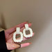 Wholesale Acrylic acrylic twist Earrings ?JDC-ES-YWJQ034 Earrings 精巧 Milky white Wholesale Jewelry JoyasDeChina Joyas De China