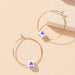 Wholesale Acrylic Alloy Earrings JDC-ES-A074 Earrings 妙雅 4 Wholesale Jewelry JoyasDeChina Joyas De China