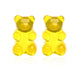 Wholesale acrylic bear candy-colored earrings JDC-ES-F276 earrings JoyasDeChina C16-02-71 yellow Wholesale Jewelry JoyasDeChina Joyas De China