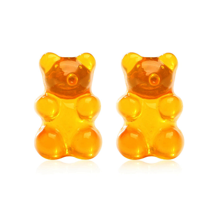 Wholesale acrylic bear candy-colored earrings JDC-ES-F276 earrings JoyasDeChina C16-02-79 Wholesale Jewelry JoyasDeChina Joyas De China