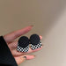 Wholesale acrylic black and white letter Earrings JDC-ES-BY-050 Earrings 宝钰 1 Wholesale Jewelry JoyasDeChina Joyas De China